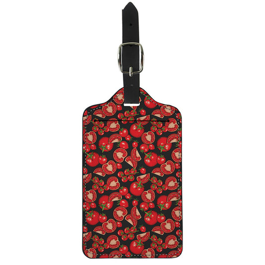 Red Ripe Tomatoes Pattern Print Luggage Tag