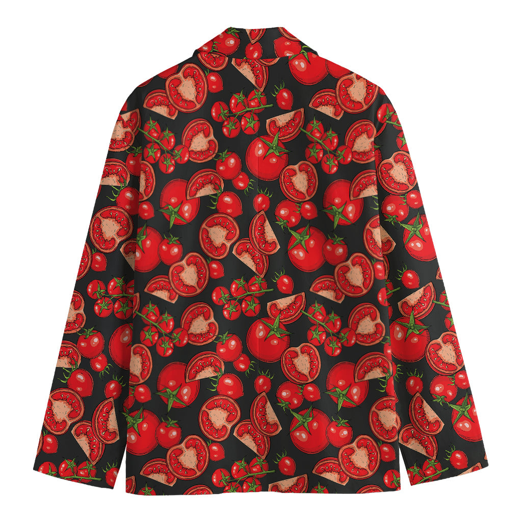 Red Ripe Tomatoes Pattern Print Men's Blazer