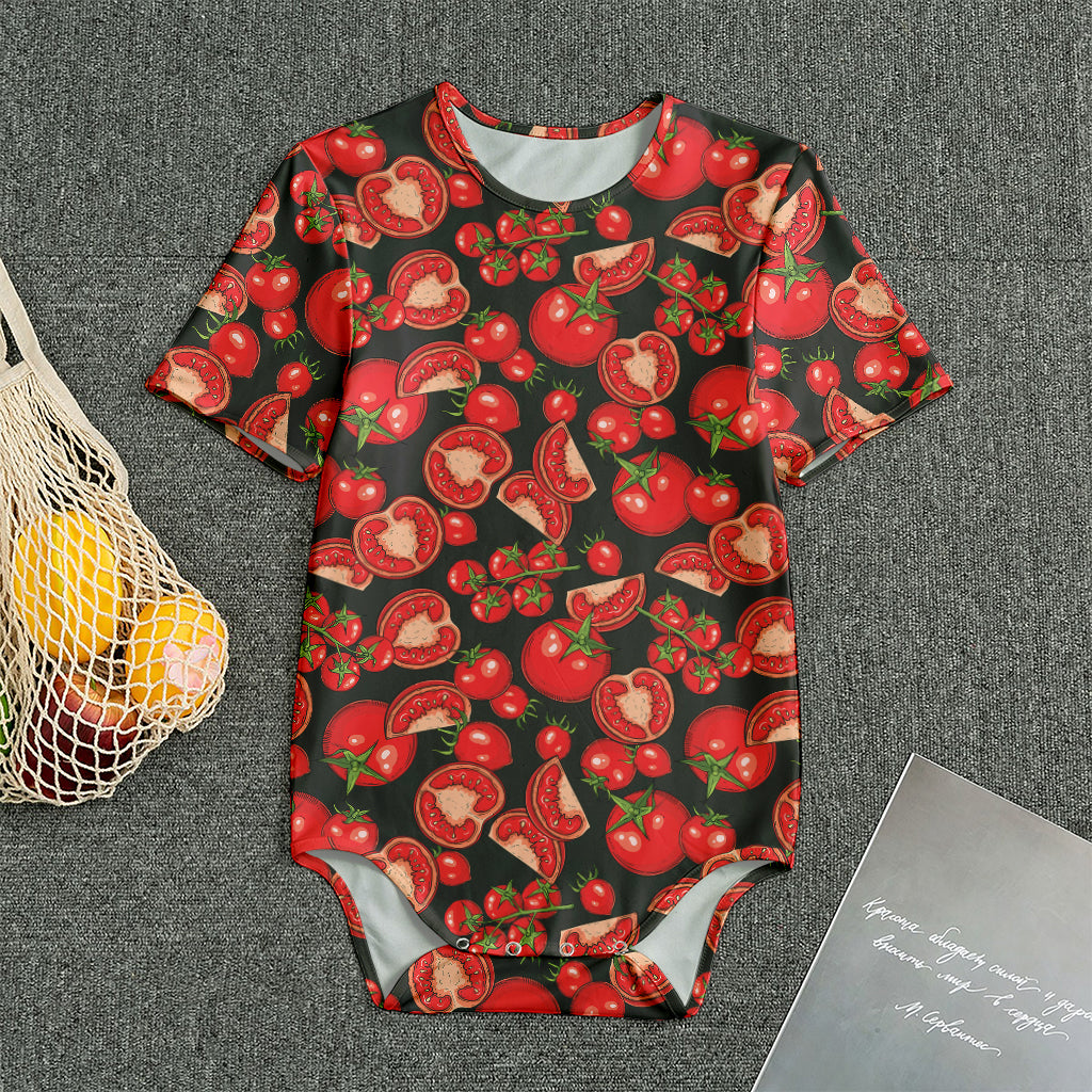 Red Ripe Tomatoes Pattern Print Men's Bodysuit