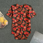 Red Ripe Tomatoes Pattern Print Men's Bodysuit