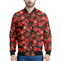 Red Ripe Tomatoes Pattern Print Men's Bomber Jacket