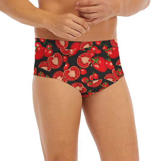 Red Ripe Tomatoes Pattern Print Men's Briefs