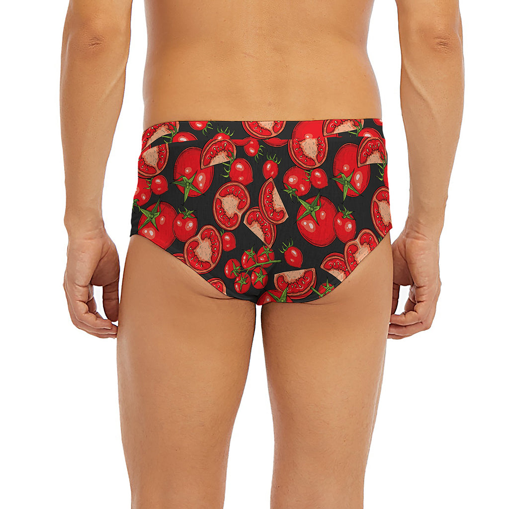 Red Ripe Tomatoes Pattern Print Men's Briefs