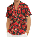 Red Ripe Tomatoes Pattern Print Men's Deep V-Neck Shirt