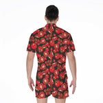 Red Ripe Tomatoes Pattern Print Men's Rompers