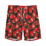 Red Ripe Tomatoes Pattern Print Men's Sports Shorts
