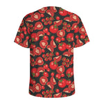 Red Ripe Tomatoes Pattern Print Men's Sports T-Shirt