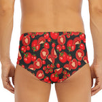 Red Ripe Tomatoes Pattern Print Men's Triangle Swim Briefs