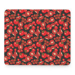 Red Ripe Tomatoes Pattern Print Mouse Pad