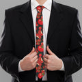 Red Ripe Tomatoes Pattern Print Necktie