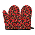 Red Ripe Tomatoes Pattern Print Oven Mitts