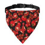 Red Ripe Tomatoes Pattern Print Over The Collar Dog Bandana