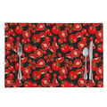 Red Ripe Tomatoes Pattern Print Placemat