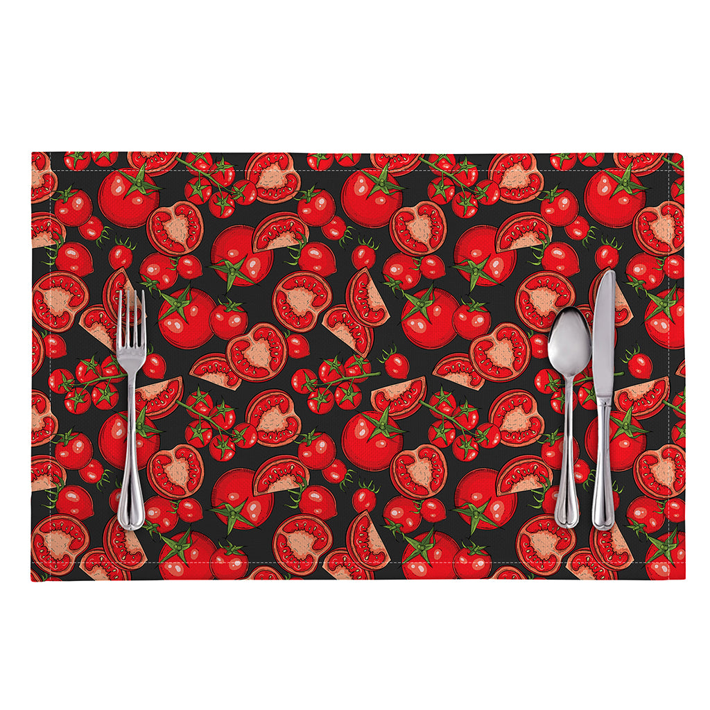 Red Ripe Tomatoes Pattern Print Placemat