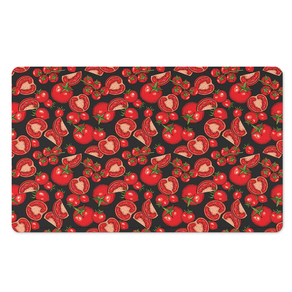 Red Ripe Tomatoes Pattern Print Polyester Doormat