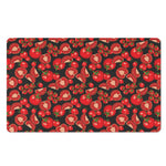 Red Ripe Tomatoes Pattern Print Polyester Doormat