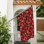 Red Ripe Tomatoes Pattern Print Polyester Flag