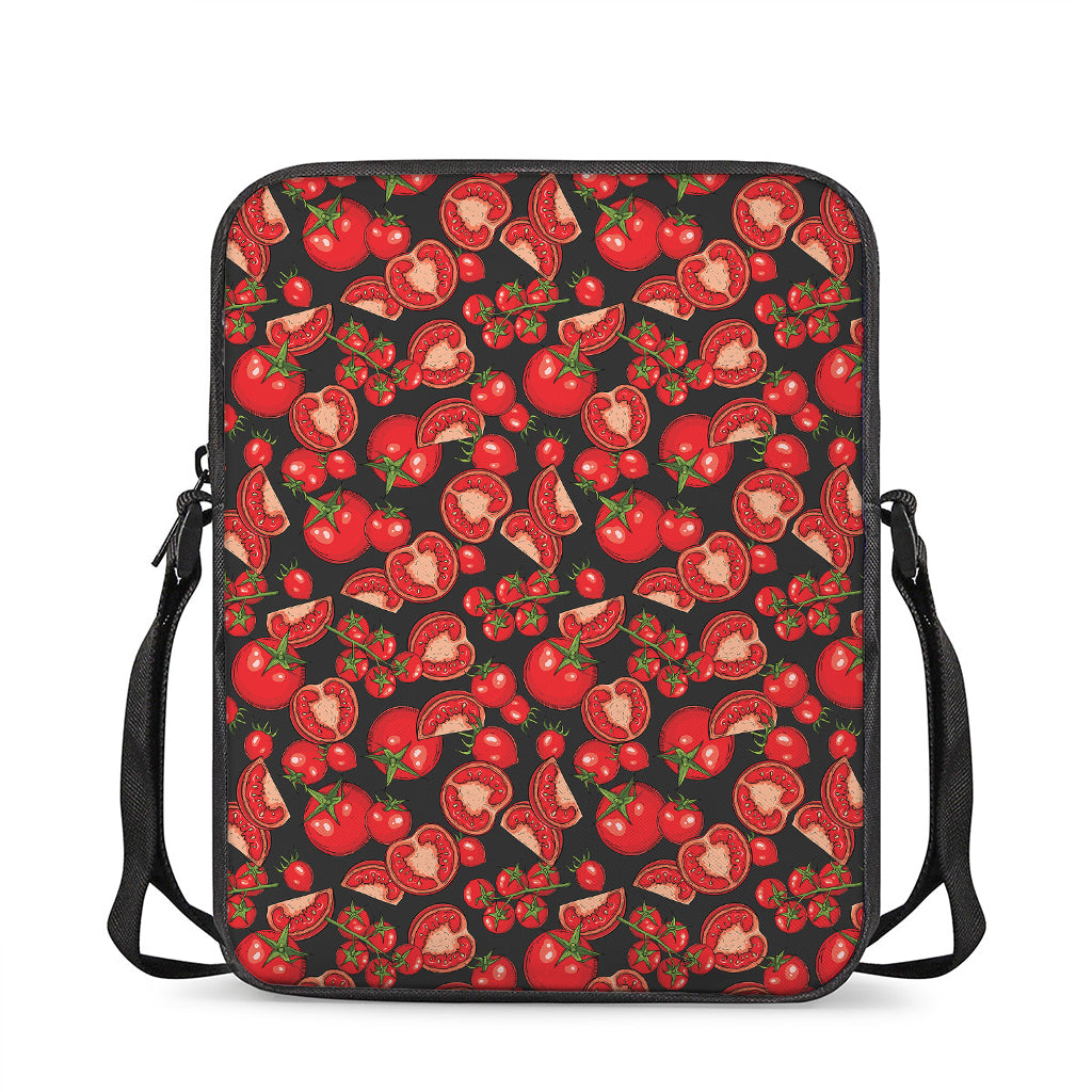 Red Ripe Tomatoes Pattern Print Rectangular Crossbody Bag
