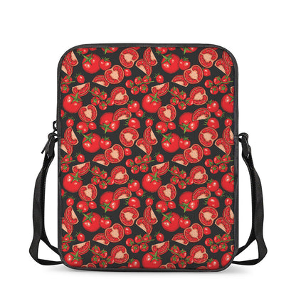 Red Ripe Tomatoes Pattern Print Rectangular Crossbody Bag
