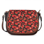 Red Ripe Tomatoes Pattern Print Saddle Bag