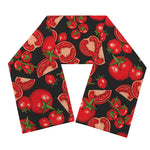 Red Ripe Tomatoes Pattern Print Scarf