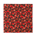 Red Ripe Tomatoes Pattern Print Silk Bandana
