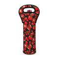 Red Ripe Tomatoes Pattern Print Single Neoprene Wine Tote