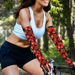 Red Ripe Tomatoes Pattern Print Sun Protection Arm Sleeves