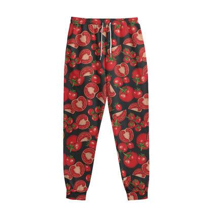 Red Ripe Tomatoes Pattern Print Sweatpants