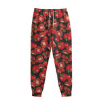 Red Ripe Tomatoes Pattern Print Sweatpants
