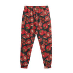 Red Ripe Tomatoes Pattern Print Sweatpants