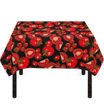 Red Ripe Tomatoes Pattern Print Tablecloth
