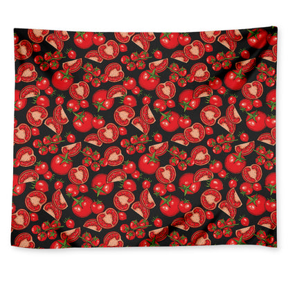 Red Ripe Tomatoes Pattern Print Tapestry