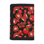 Red Ripe Tomatoes Pattern Print Trifold Wallet
