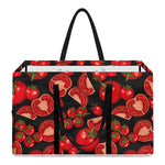 Red Ripe Tomatoes Pattern Print Utility Tote Bag