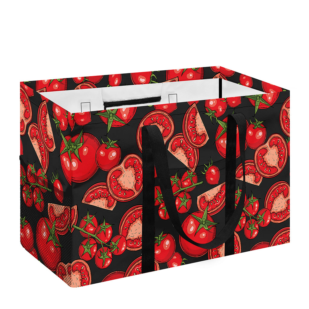 Red Ripe Tomatoes Pattern Print Utility Tote Bag
