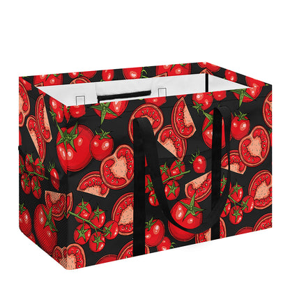 Red Ripe Tomatoes Pattern Print Utility Tote Bag