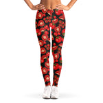 Red Ripe Tomatoes Pattern Print Women's Leggings