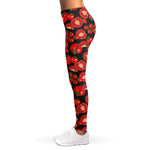 Red Ripe Tomatoes Pattern Print Women's Leggings