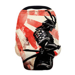 Red Rising Sun Samurai Print Baby Seat Cover