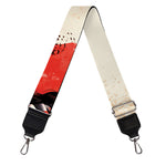 Red Rising Sun Samurai Print Bag Strap