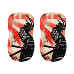 Red Rising Sun Samurai Print Bar Stool Covers