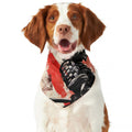Red Rising Sun Samurai Print Dog Bandana
