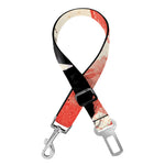 Red Rising Sun Samurai Print Dog Seat Belt