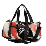 Red Rising Sun Samurai Print Gym Bag