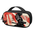 Red Rising Sun Samurai Print Portable Cooler Travel Case
