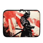 Red Rising Sun Samurai Print Laptop Sleeve