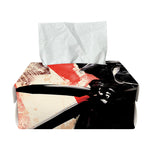 Red Rising Sun Samurai Print Rectangle Tissue Box Cover
