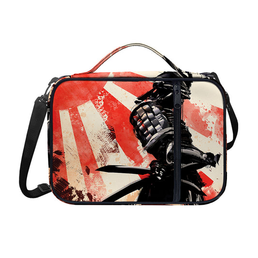 Red Rising Sun Samurai Print Shoulder Strap Bible Bag