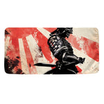 Red Rising Sun Samurai Print Towel